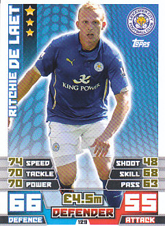 Ritchie De Laet Leicester City 2014/15 Topps Match Attax #129